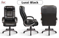Thumbnail for Lucci Leatherette Executive High Back Revolving Office Chair (Black)