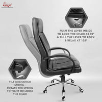 Thumbnail for Zeta Executive High Back Chair (Black)