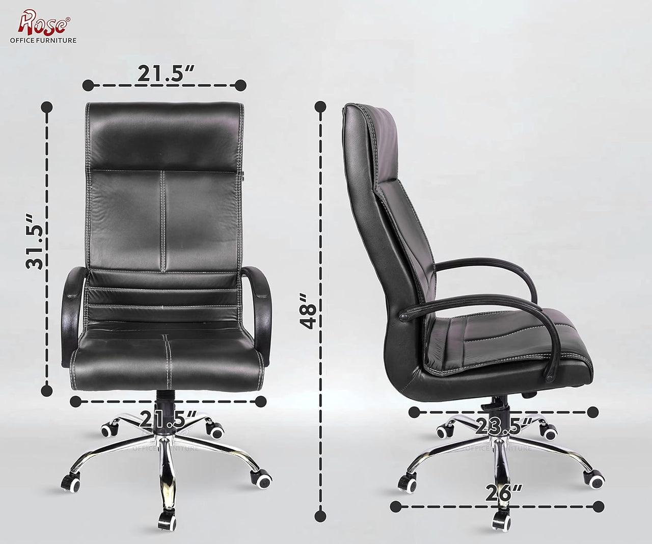 Zeta Executive High Back Chair (Black)