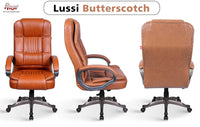 Thumbnail for Lucci Leatherette Executive High Back Revolving Office Chair (Butterscotch)